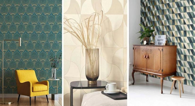 Art Deco tapéta minták - az elegancia jegyében